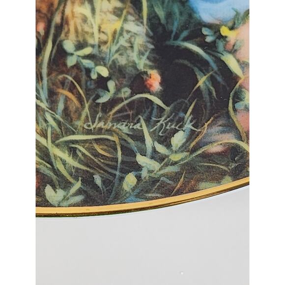 Little Sweethearts Sandra Kuck Fine China Year 1987 Wall Decor Plate 9" USA - Picture 8 of 11